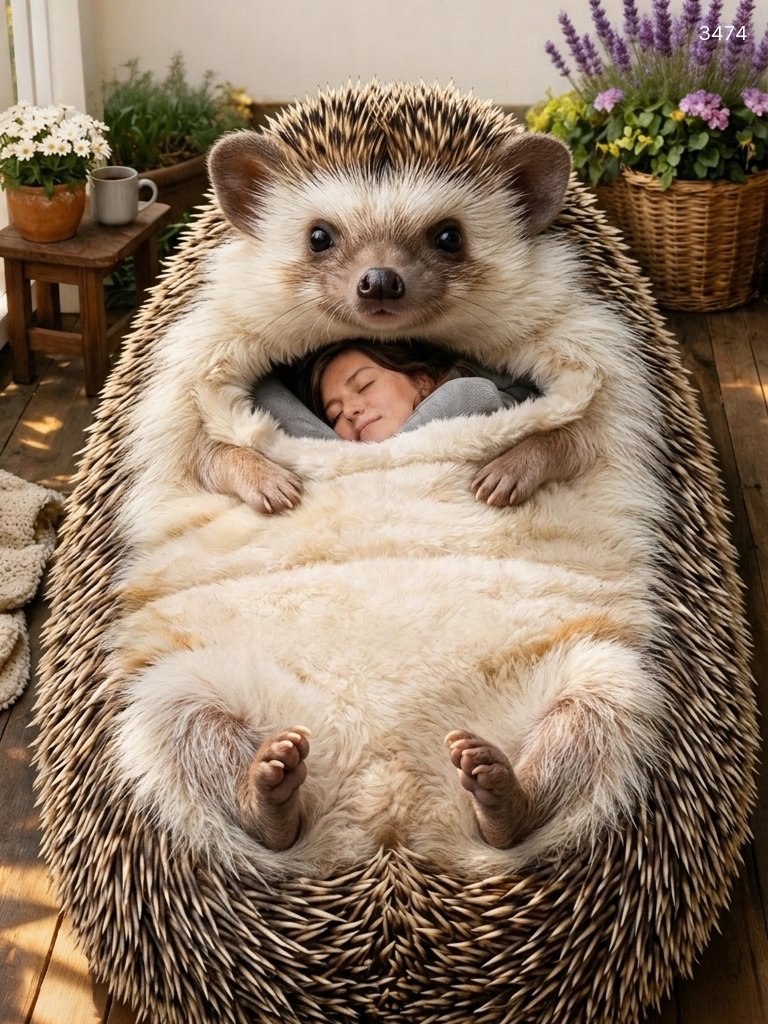 Cute Hedgehog Shaped Sleeping Bag for Kids | Soft & Cozy Cute Hedgehog Shaped Sleeping Bag for Kids | Soft & Cozy