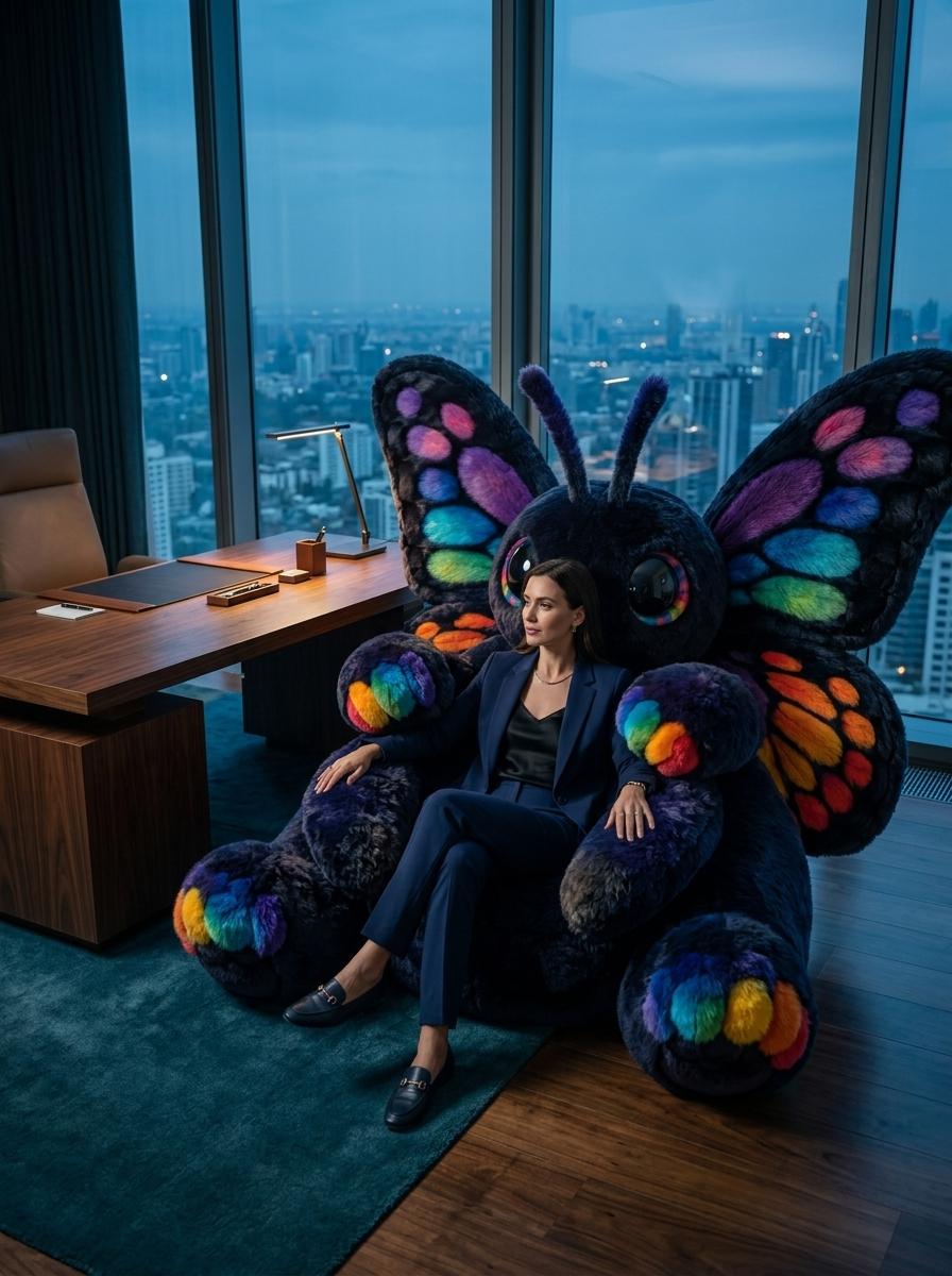 Butterfly Shaped Bean Bag - Colorful Plush Butterfly Chair for Kids & Adults Butterfly Shaped Bean Bag - Colorful Plush Butterfly Chair for Kids & Adults
