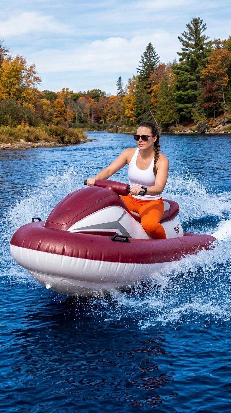 Premium Inflatable Jet Ski for Adults - Rechargeable Personal Watercraft Premium Inflatable Jet Ski for Adults - Rechargeable Personal Watercraft