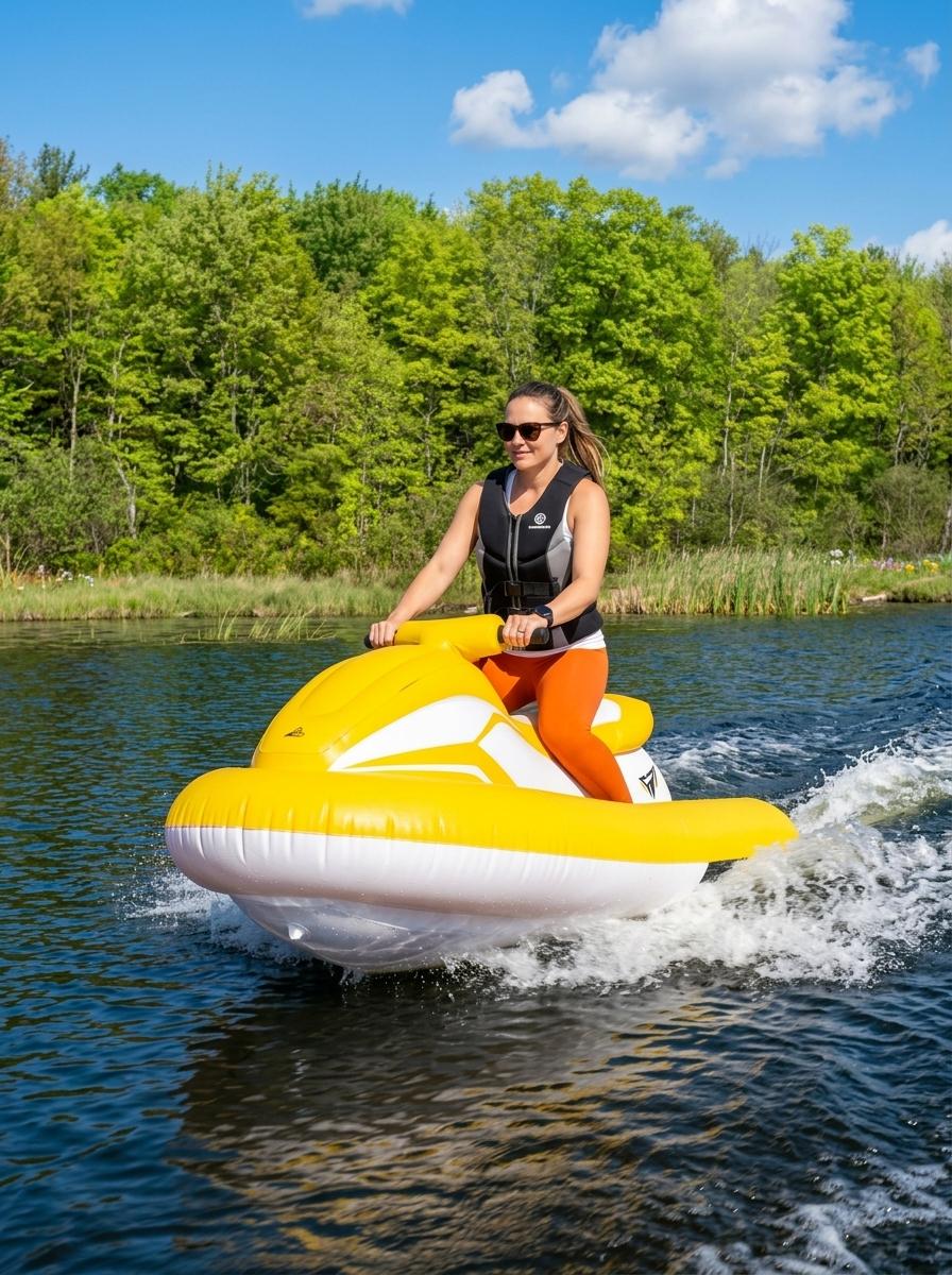 Premium Inflatable Jet Ski for Adults - Rechargeable Personal Watercraft