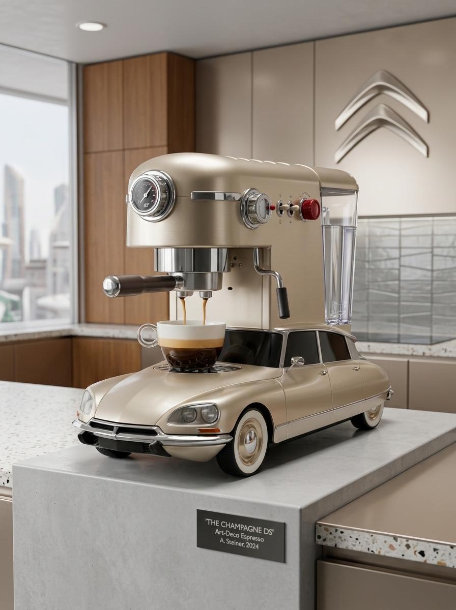 Unique Classic Car Inspired Coffee Maker: The Perfect Gift for Car Lovers