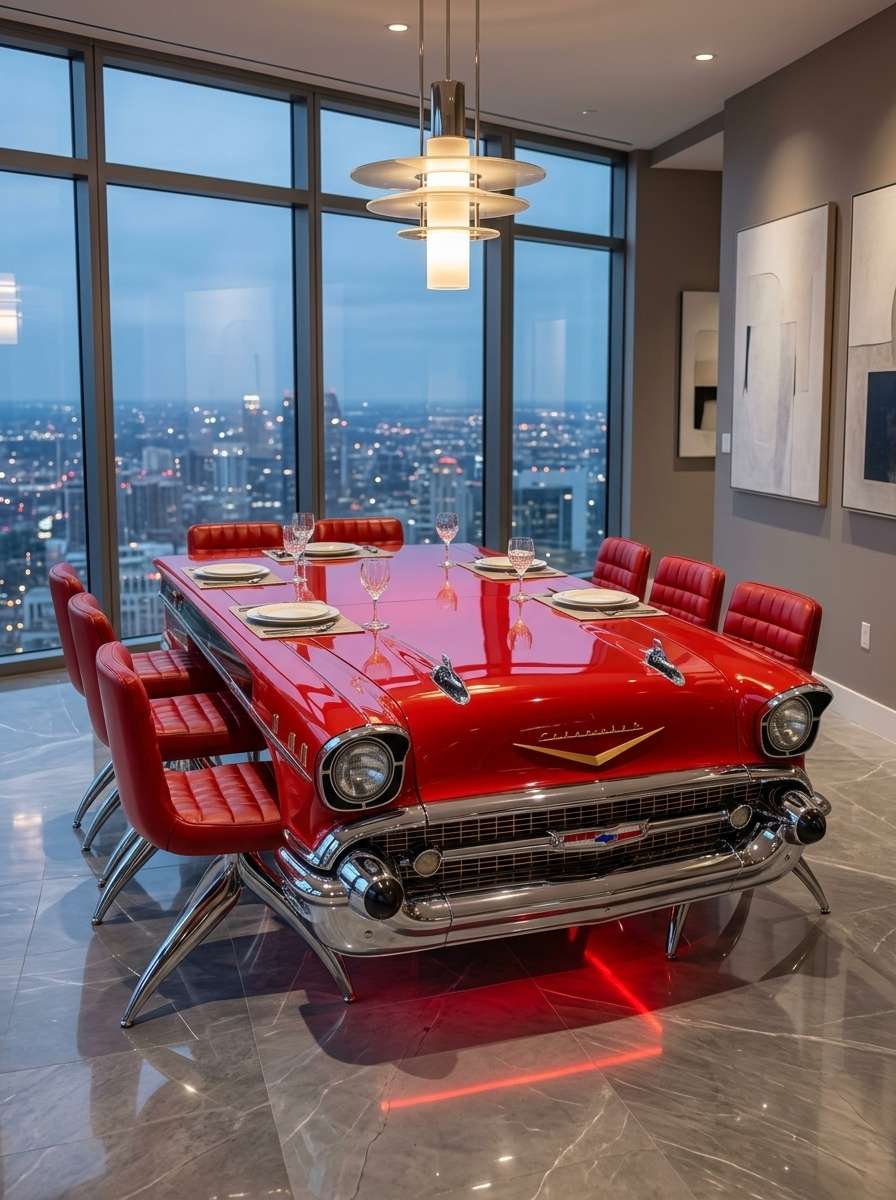 Classic Car Dining Table | Custom Vintage Auto Furniture