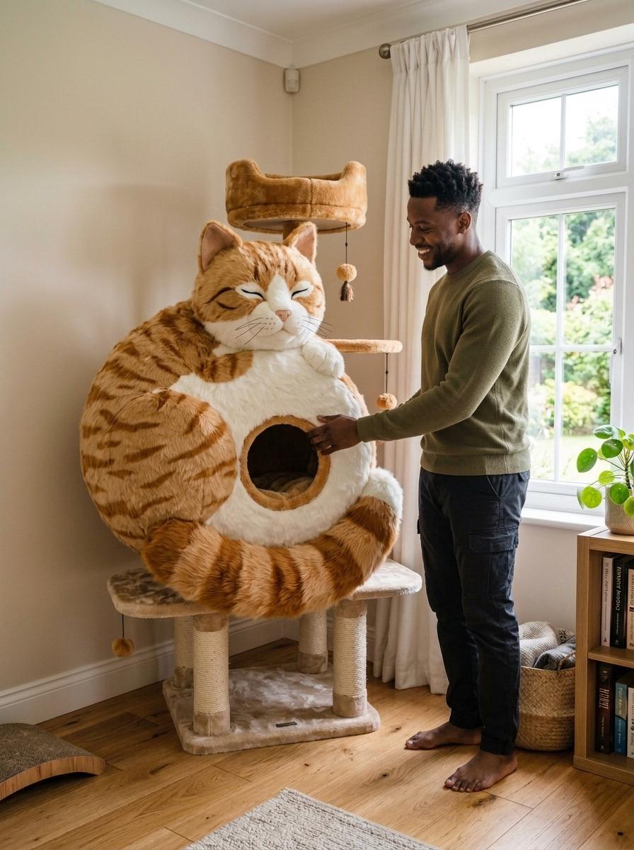 Giant Cat Shaped Cat Playgrounds: The Ultimate Plush Cat Tree