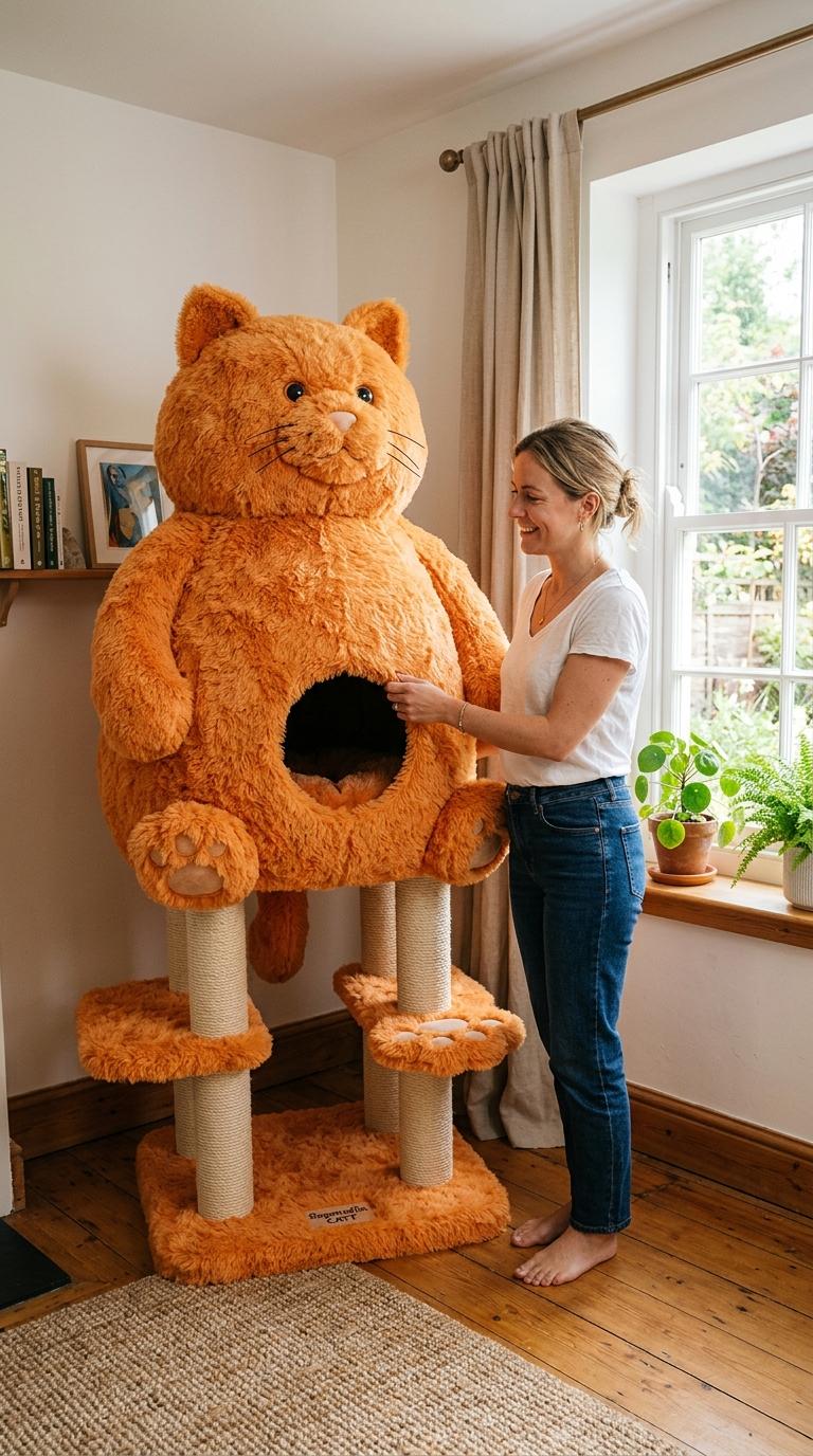 Giant Cat Shaped Cat Playgrounds: The Ultimate Plush Cat Tree