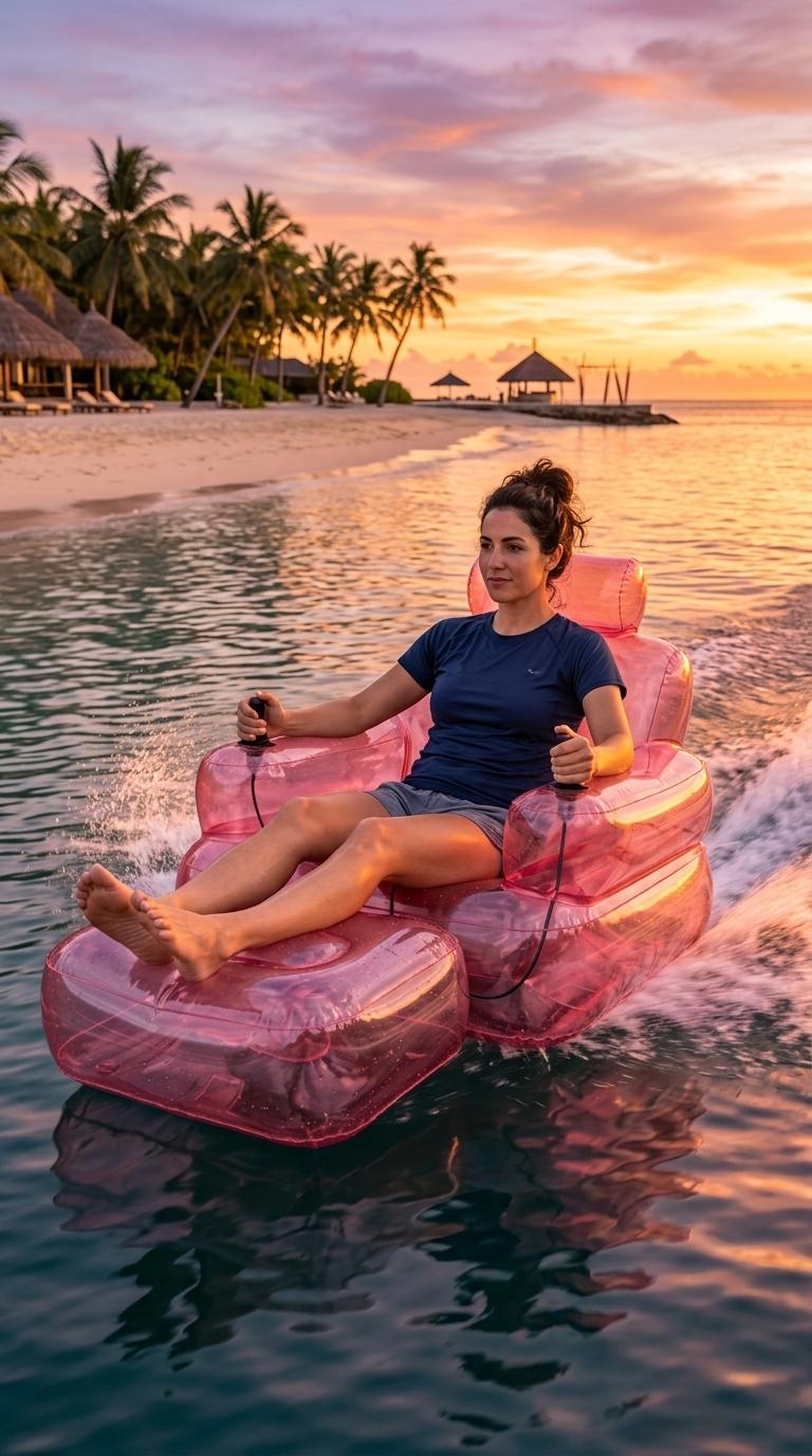 Relax & Ride: The New Inflatable Electric Chair Lake Float