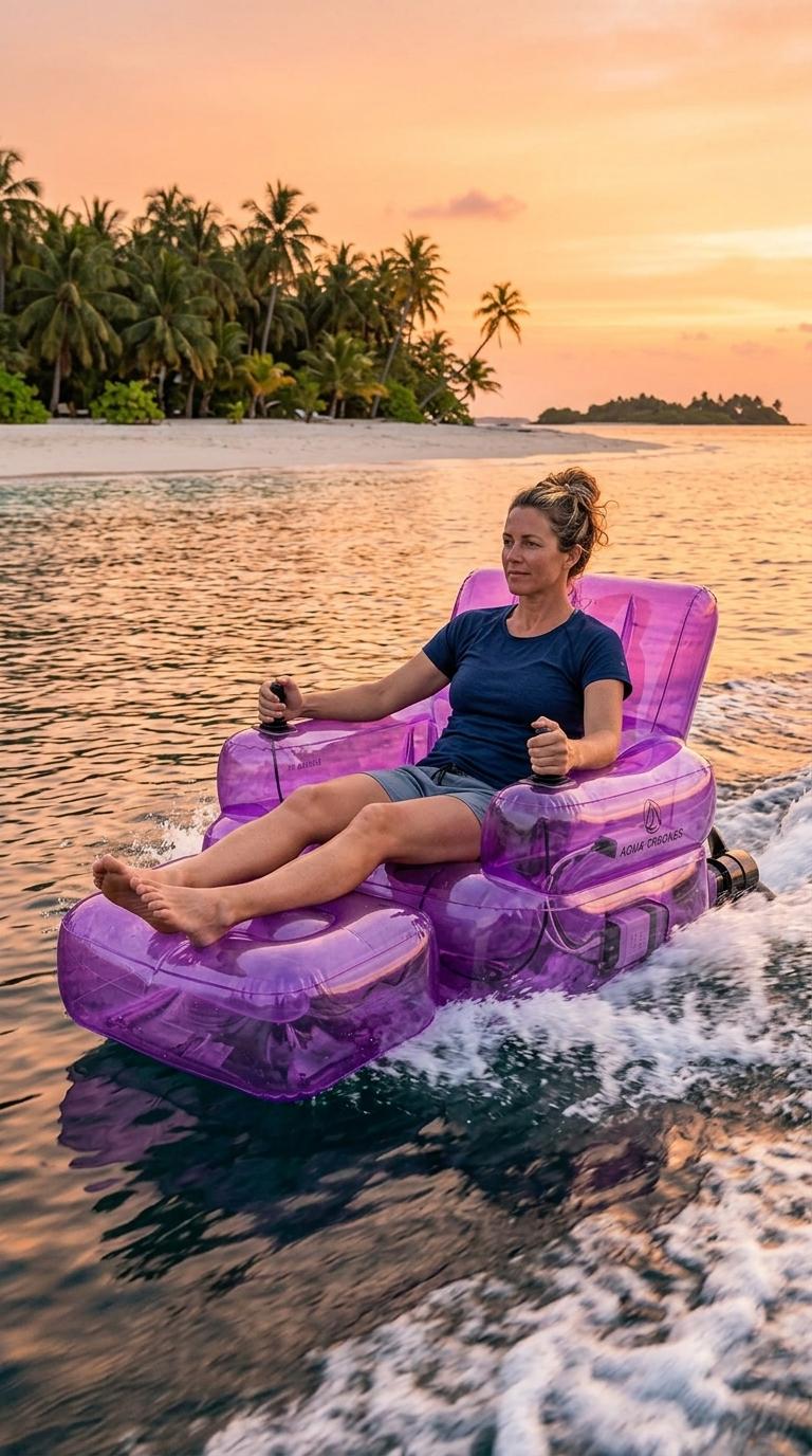 Relax & Ride: The New Inflatable Electric Chair Lake Float
