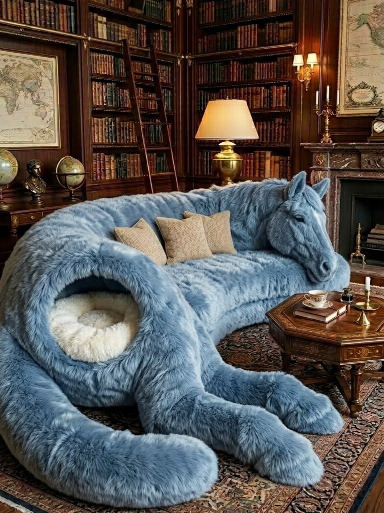 Horse Shaped Sofa with Pet Caves Turns Your Living Room Into a Cozy Retreat Horse Shaped Sofa with Pet Caves Turns Your Living Room Into a Cozy Retreat