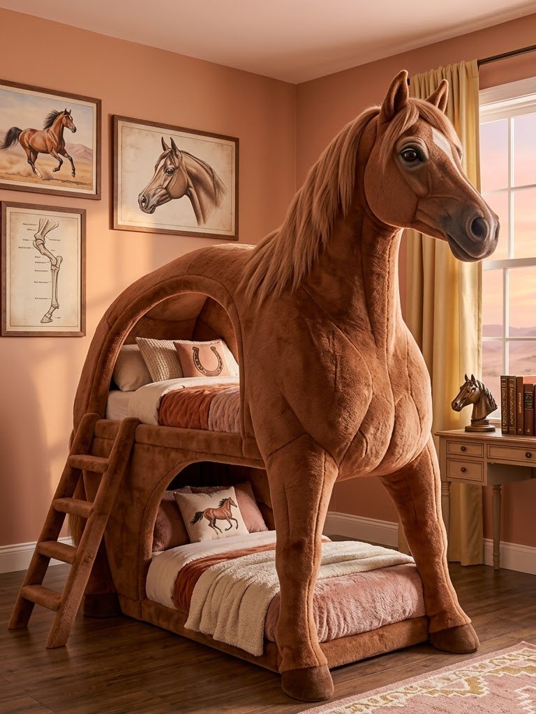 Horse Bunk Bed Inspirations for Horse-Loving Kids and Playful Bedrooms Horse Bunk Bed Inspirations for Horse-Loving Kids and Playful Bedrooms