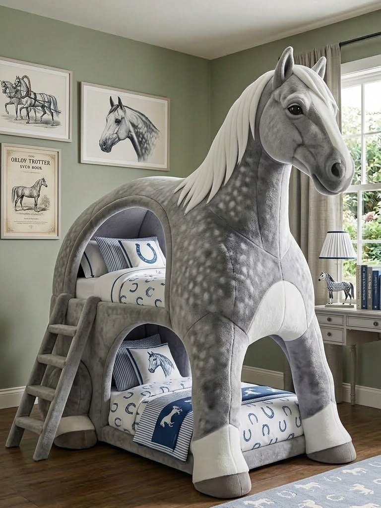 Horse Bunk Bed Inspirations for Horse-Loving Kids and Playful Bedrooms Horse Bunk Bed Inspirations for Horse-Loving Kids and Playful Bedrooms